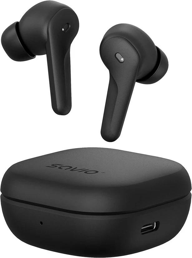 Kufje wireless Bluetooth SAVIO TWS-12, të zeza