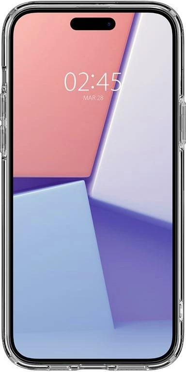 Mbështjellës Spigen Crystal Hybrid për iPhone 15 Plus, Transparent