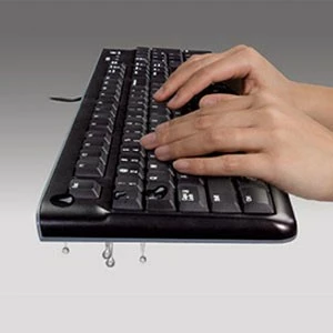 Tastierë Logitech K120 për Biznes, Full-size, Wired, USB, AZERTY, Ngjyrë e zezë