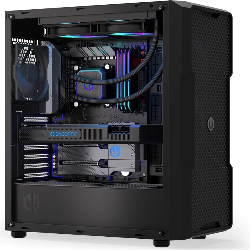 Ftohësi i Lëngshëm për Procesorin ENDORFY Navis F240 ARGB, 24 cm, i Zi