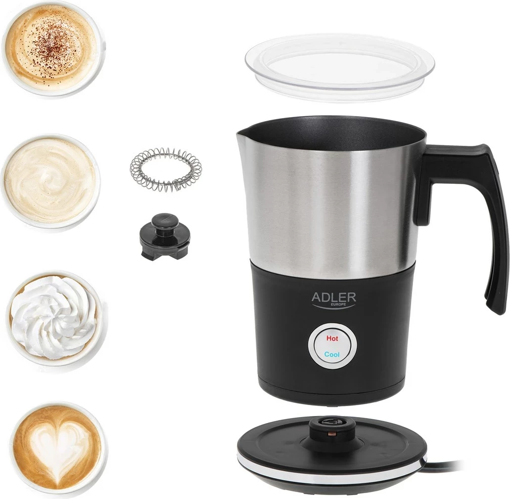 Makineri për shkumë qumështi Adler AD 4497, Automatike, E zezë