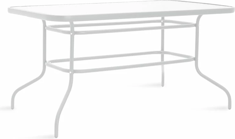 Tavolinë me karrige 5 copë, Valor-Tade, 5 copë,, metalike, e bardhë