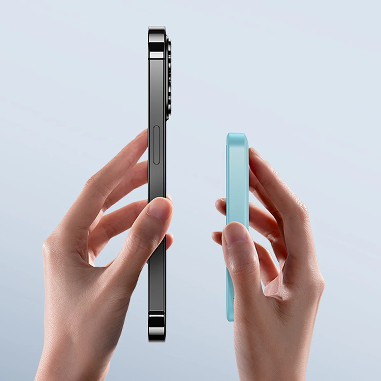 Power bank Baseus Magnetic Mini 5000mAh, 20W, USB-C, blu, me kabllo