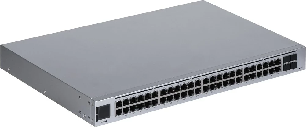 Switch Ubiquiti UniFi USW-48-POE, Managed, L2, Gigabit Ethernet, Inox