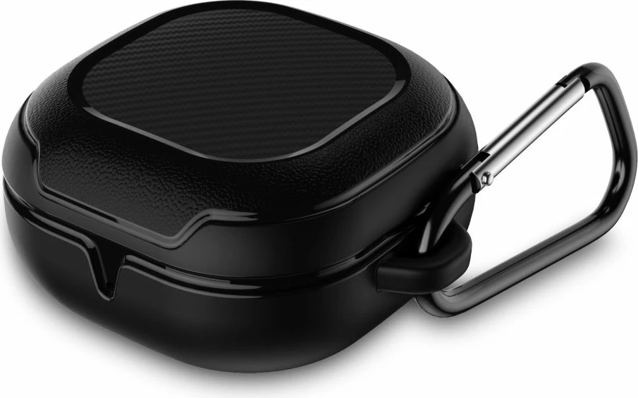 Mbështjellës Tech-Protect Rough Carbon për Samsung Galaxy Buds FE / 2 Pro / 2 / Live / Pro, i zi