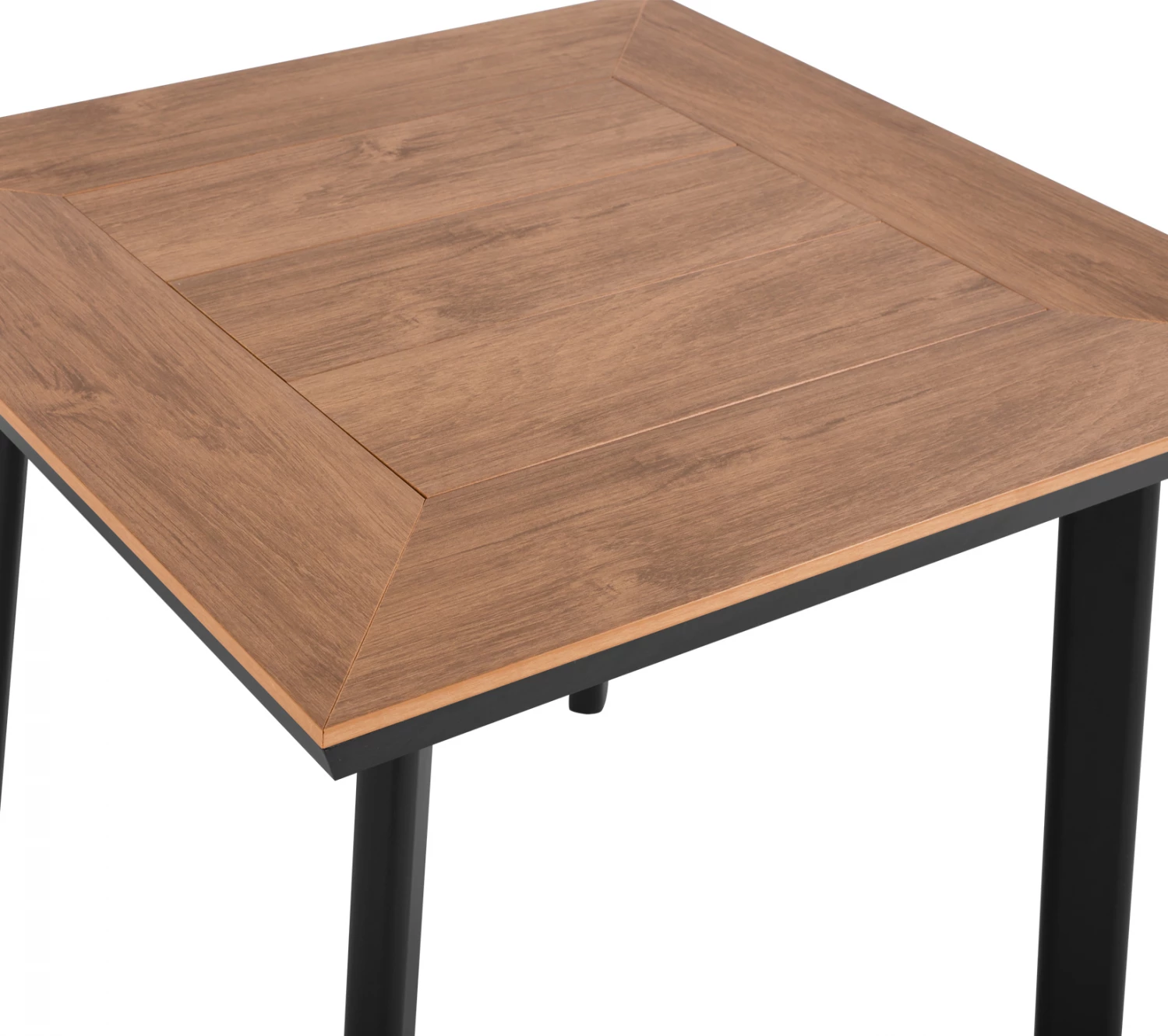 Tavolinë alumini me sipërfaqe tavoline polivudi FH5563.02 gri 80x80x72