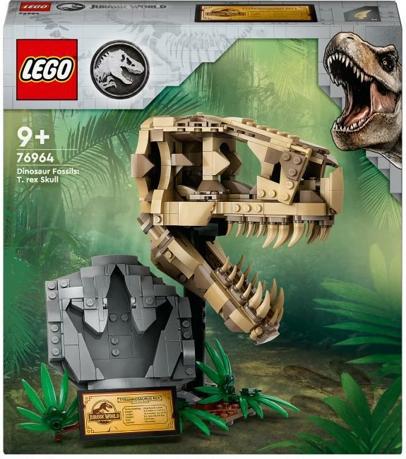 Set ndërtimi, LEGO, Jurassic World 76964 T. rex Skull, për moshat 9+