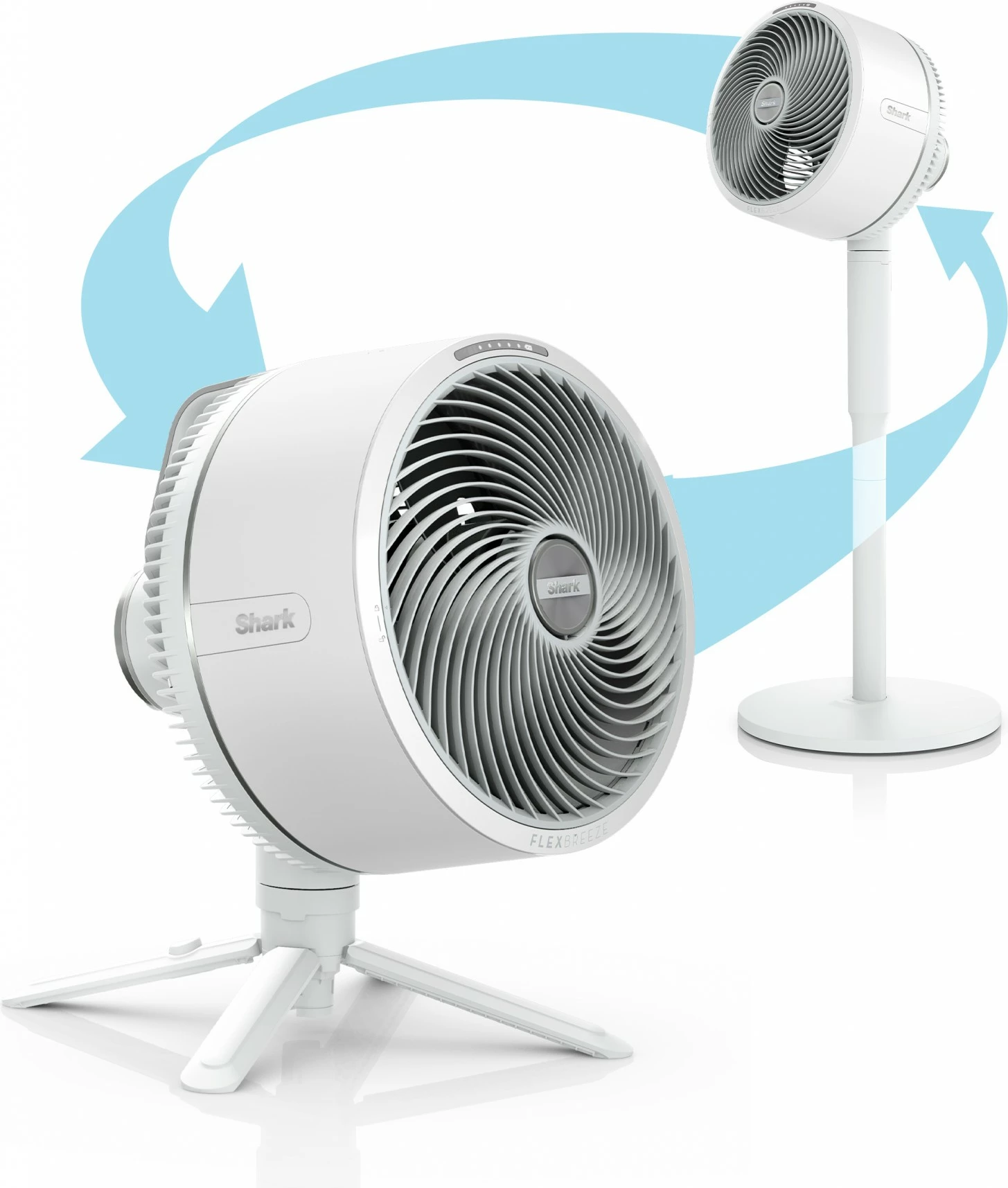 Ventilator Shark FlexBreeze, Shtëpiak, i bardhë