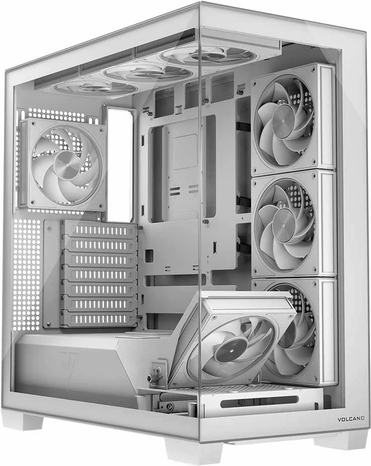 Kasë MODECOM Volcano Stellar 8F ARGB 20, Midi Tower, e bardhë