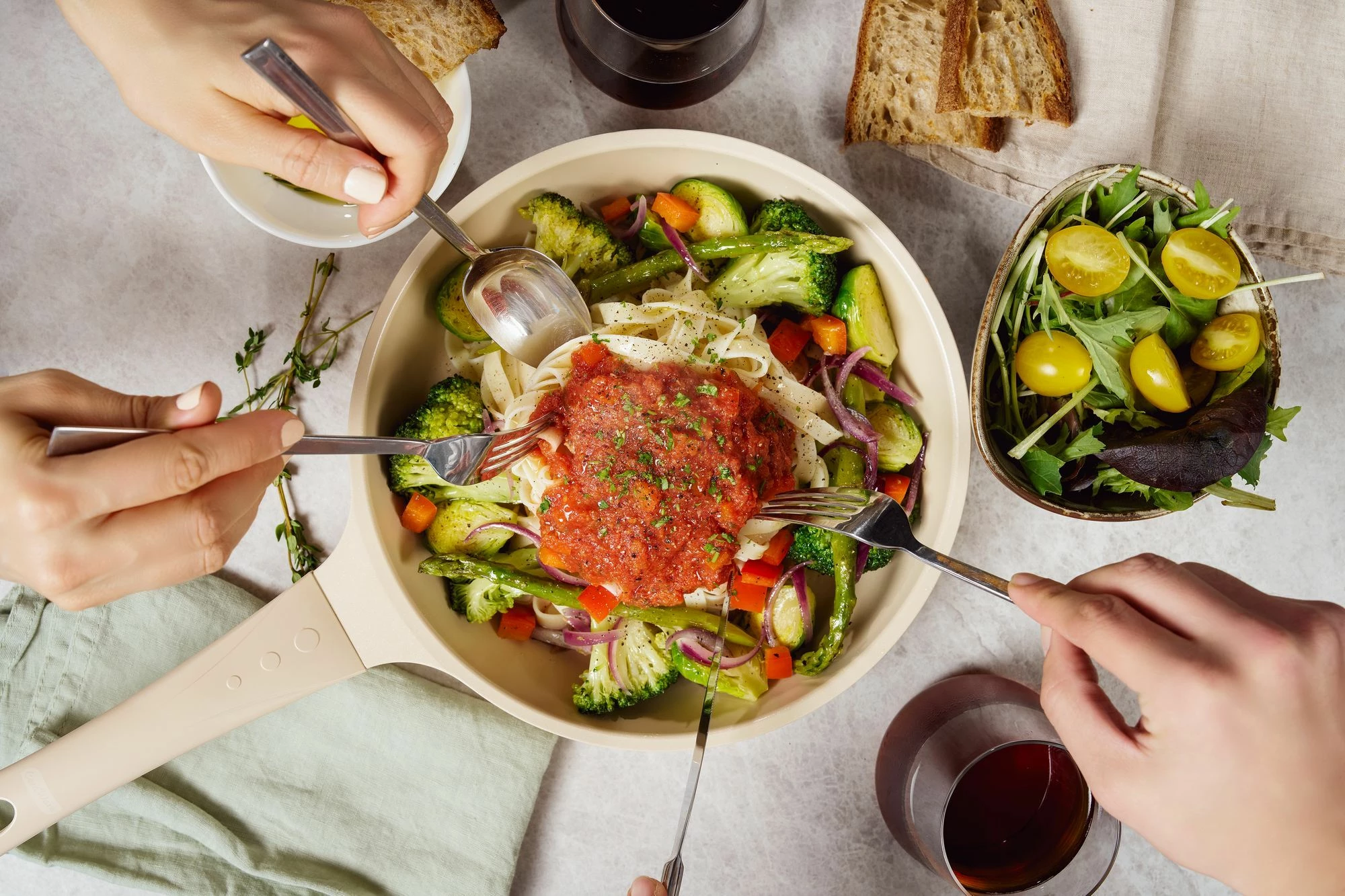 Set tenxheresh (10 copë), Hermia Concept, Vetta, krem