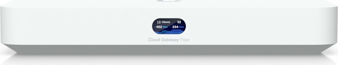Router Ubiquiti Unifi Cloud Gateway Fiber, 4x2.5G, 1x10G, 2xSFP+, PoE+, i bardhë
