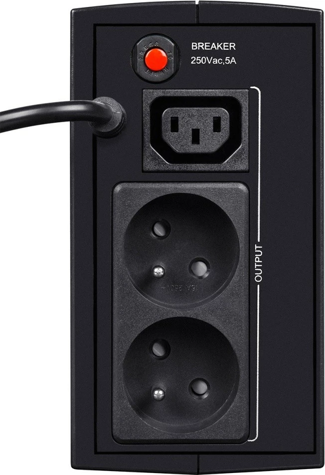 Kasë UPS EVER DUO 350 AVR, 350 VA, 245 W, e zezë