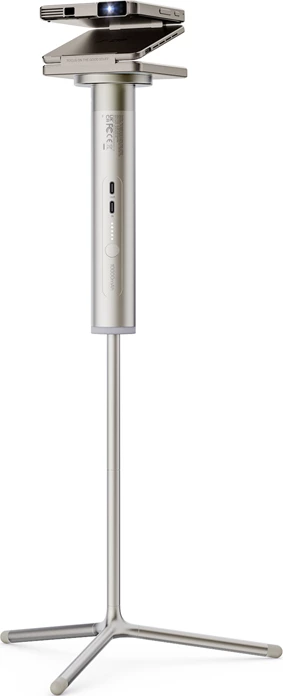 Stativ për projektor Aurzen PowerPlay AU-PJ001PP-UNGD0, power bank 10000 mAh, fileto universale 1/4\", lartësi 23/33/43 cm, gri, set me çantë