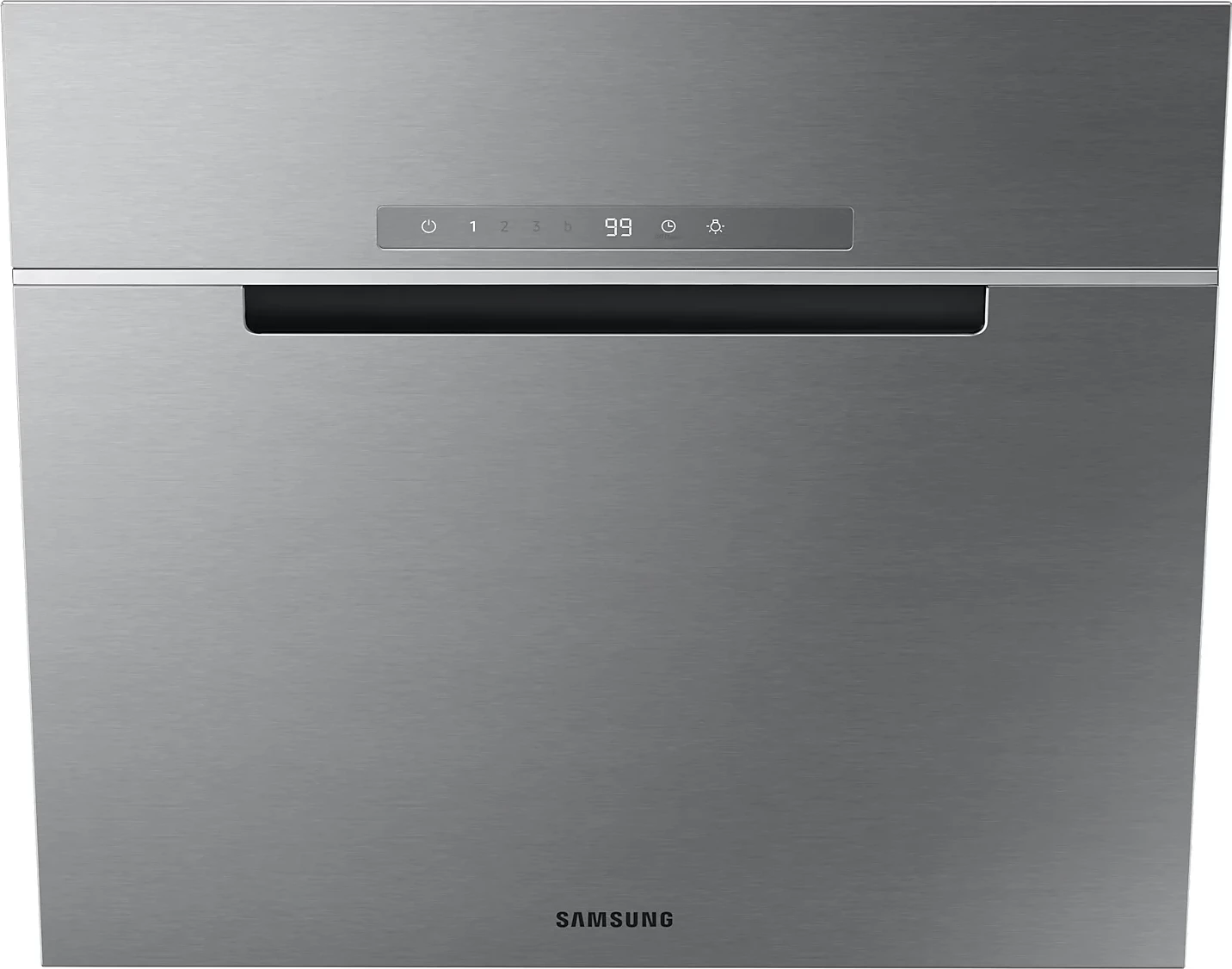 Aspirator kuzhine, Samsung, NK24C7070WS/UR, 60 cm, nxjerrje 585 m³/h (boost 752), kontroll me prekje, Bluetooth SmartThings, LED, klasa energjisë B, argjend