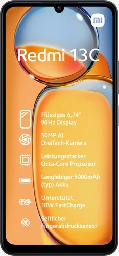 Celular Xiaomi Redmi 13C, 6.74", 4+128GB, DS, rozë