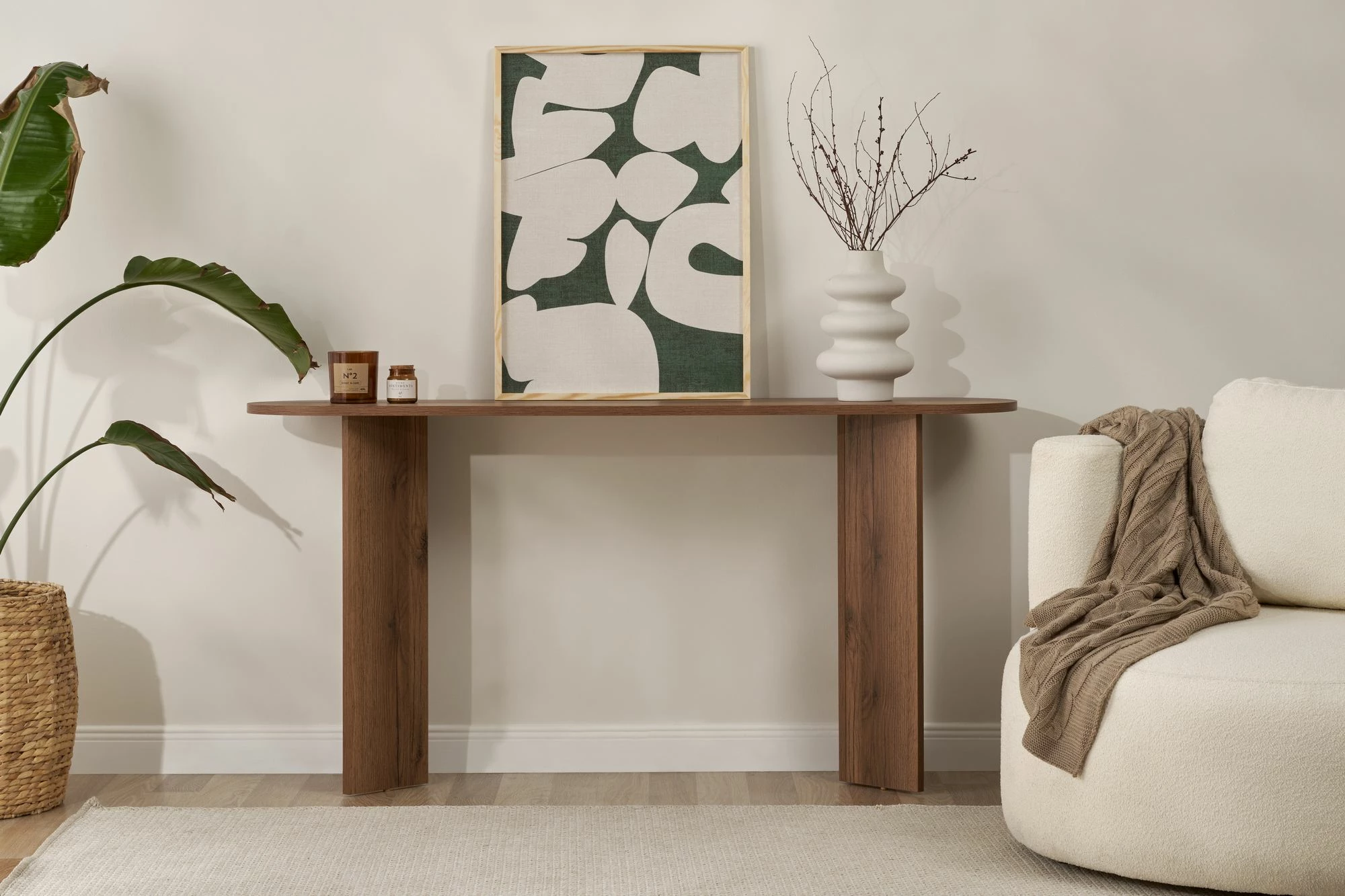 Komodë anësore Nordure, Sira - ngjyrë arre