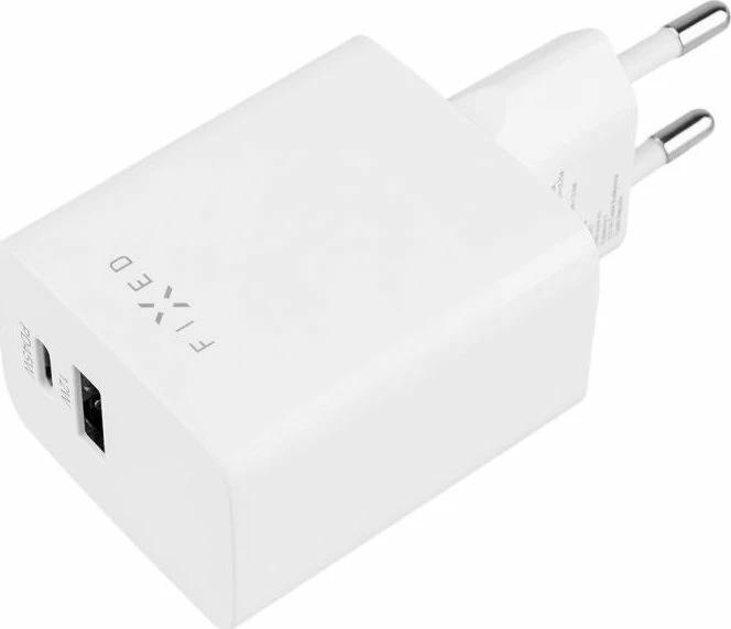 Karikues udhëtimi Fixed Mini FIXC45M-CU-WH 45W PD, USB-C + USB-A, i bardhë