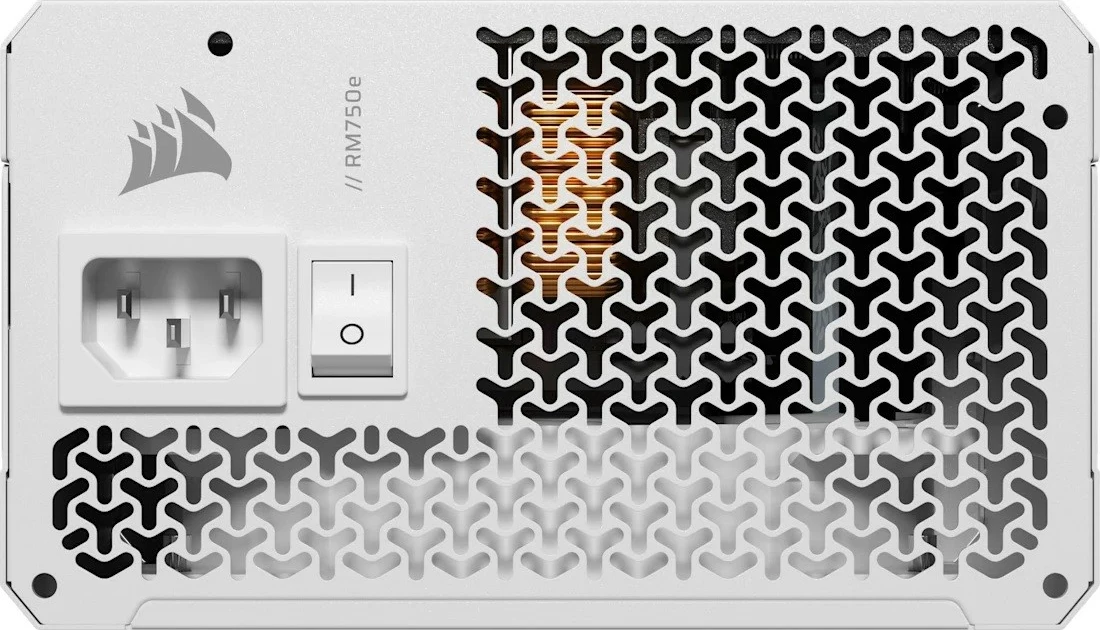 Kasë furnizimi Corsair RM750e, 750 W, plotësisht modulare, ATX 3.1, e bardhë