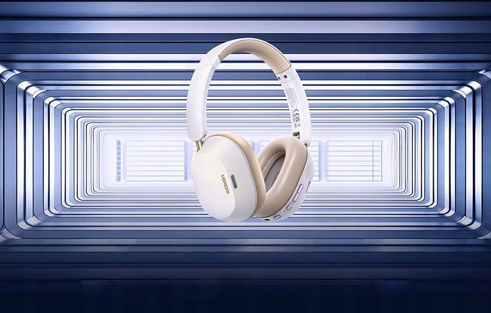 Kufje Ugreen HiTune Max 5C, Bluetooth 5.4, Hybrid ANC, 75 orë, të bardha