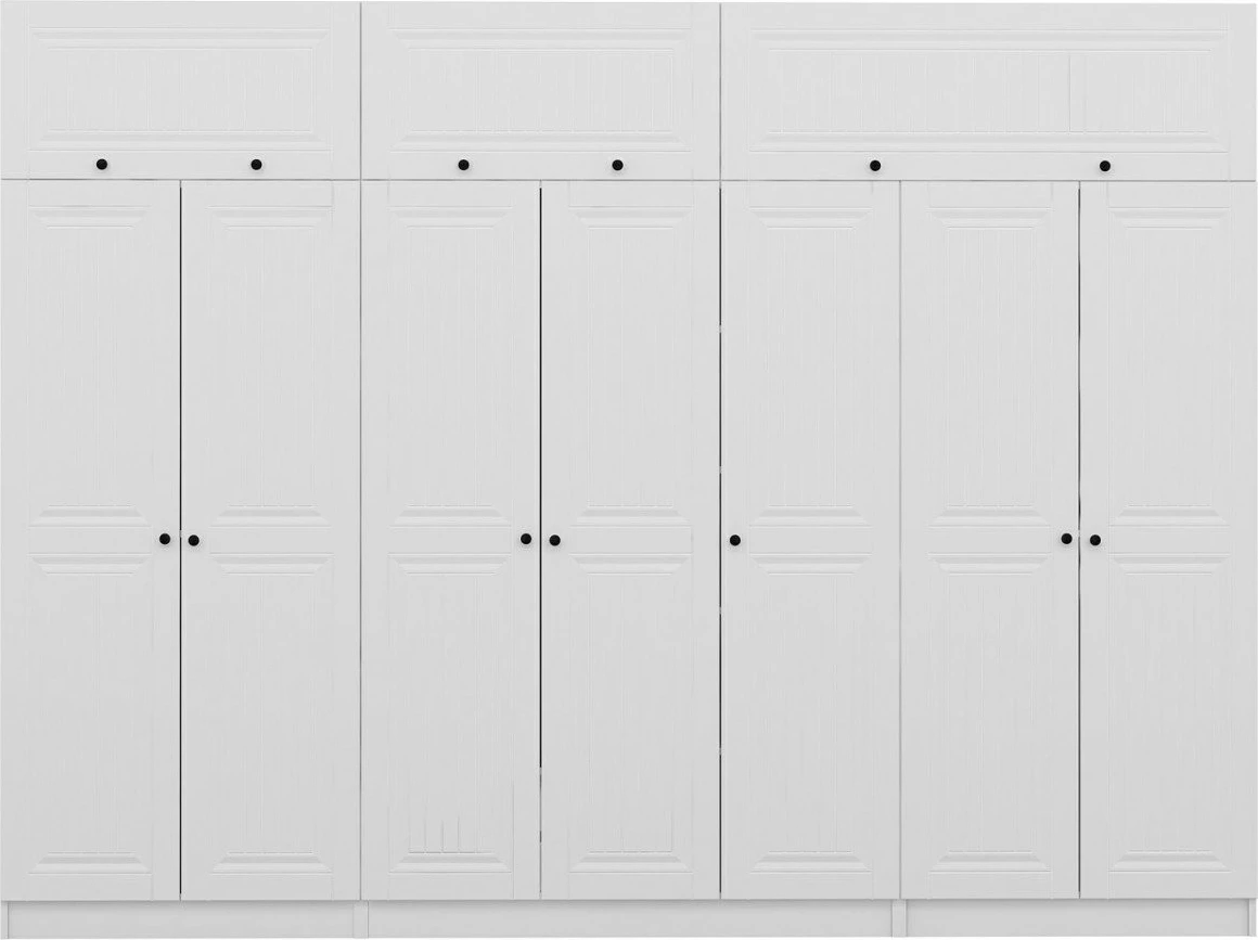 Dollap i bardhë për dhomë gjumi, Skye Decor, Kale - 5231