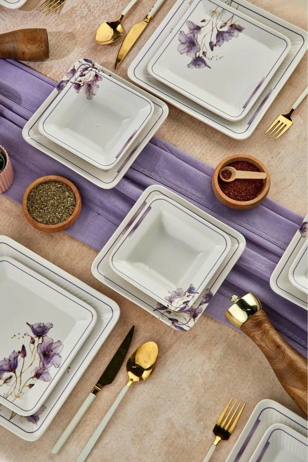 Set enësh për drekë (24 copë), Hermia Concept, LotusLux24