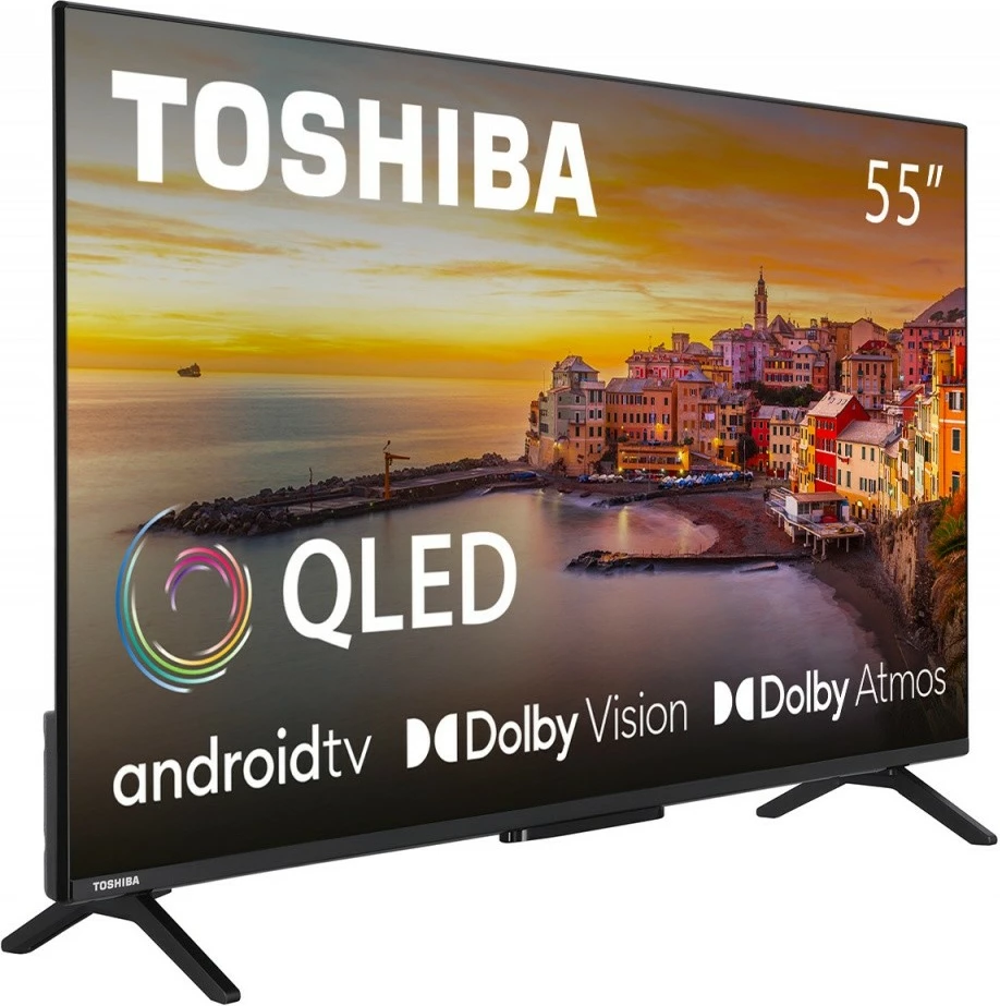 Televizor QLED Toshiba 55QA2363DG, 55 inç, Ultra HD/4K, Android TV, i zi