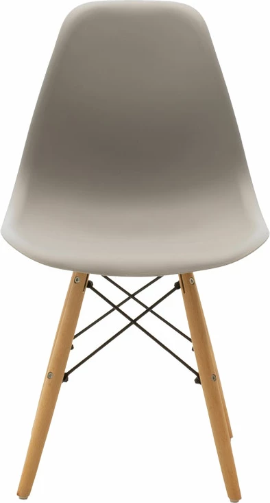 Karrige Julita PP ngjyrë gri-këmbë natyrale 46x50x82cm