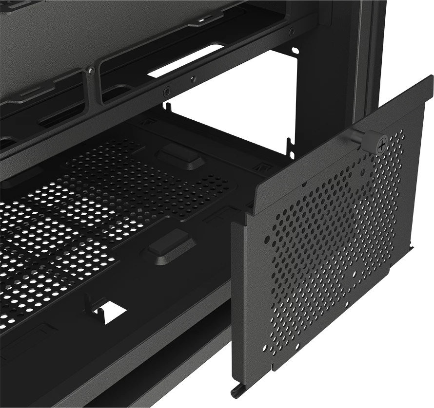 Kasë COUGAR FV270 mid tower, tempered glass, ATX, RGB, e zezë