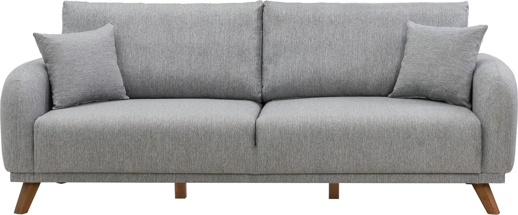 Divan-krevat 3 vendësh Hera, ngjyrë gri