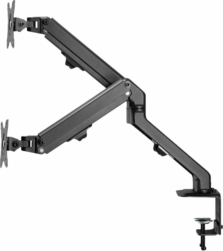 Mbajtës tavoline për dy monitorë Neomounts FPMA-D650DBLACK, 17-27", i zi