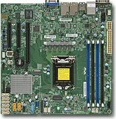 Pllakë amë Super Micro X11SSH-F, micro ATX, Socket 1151, 4 slote RAM, 2x LAN, jeshile