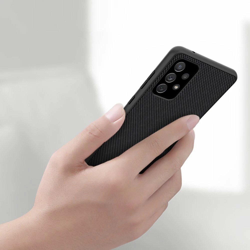 Mbështjellës Nillkin Textured Case për Samsung Galaxy A72 4G, i zi