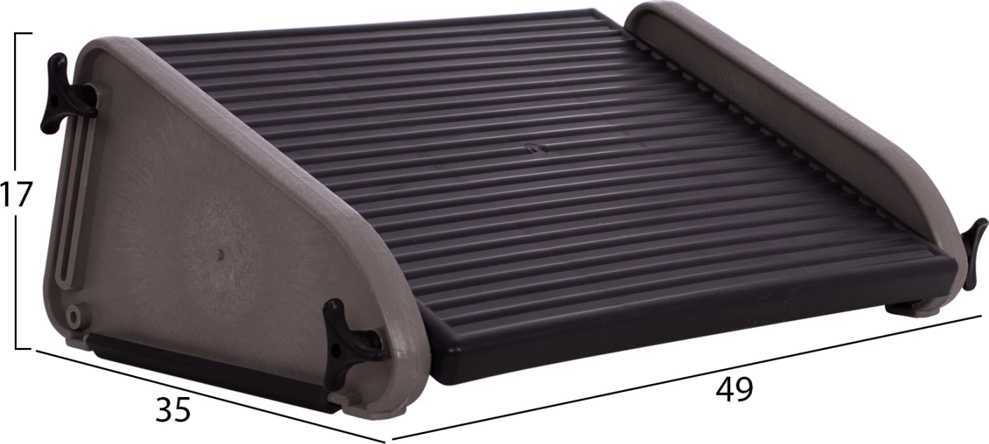 Mbështetëse për këmbë për zyre, e rregullueshme, plastike, FH1140