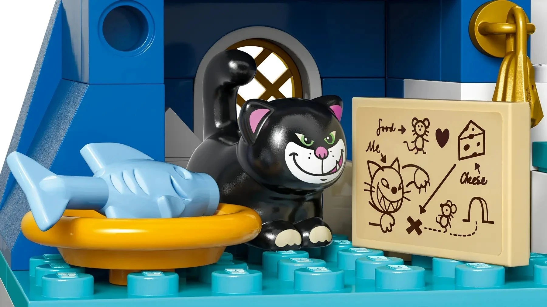 Set LEGO Disney Princess 43275, Kalaja dhe Karroca e Hirushes