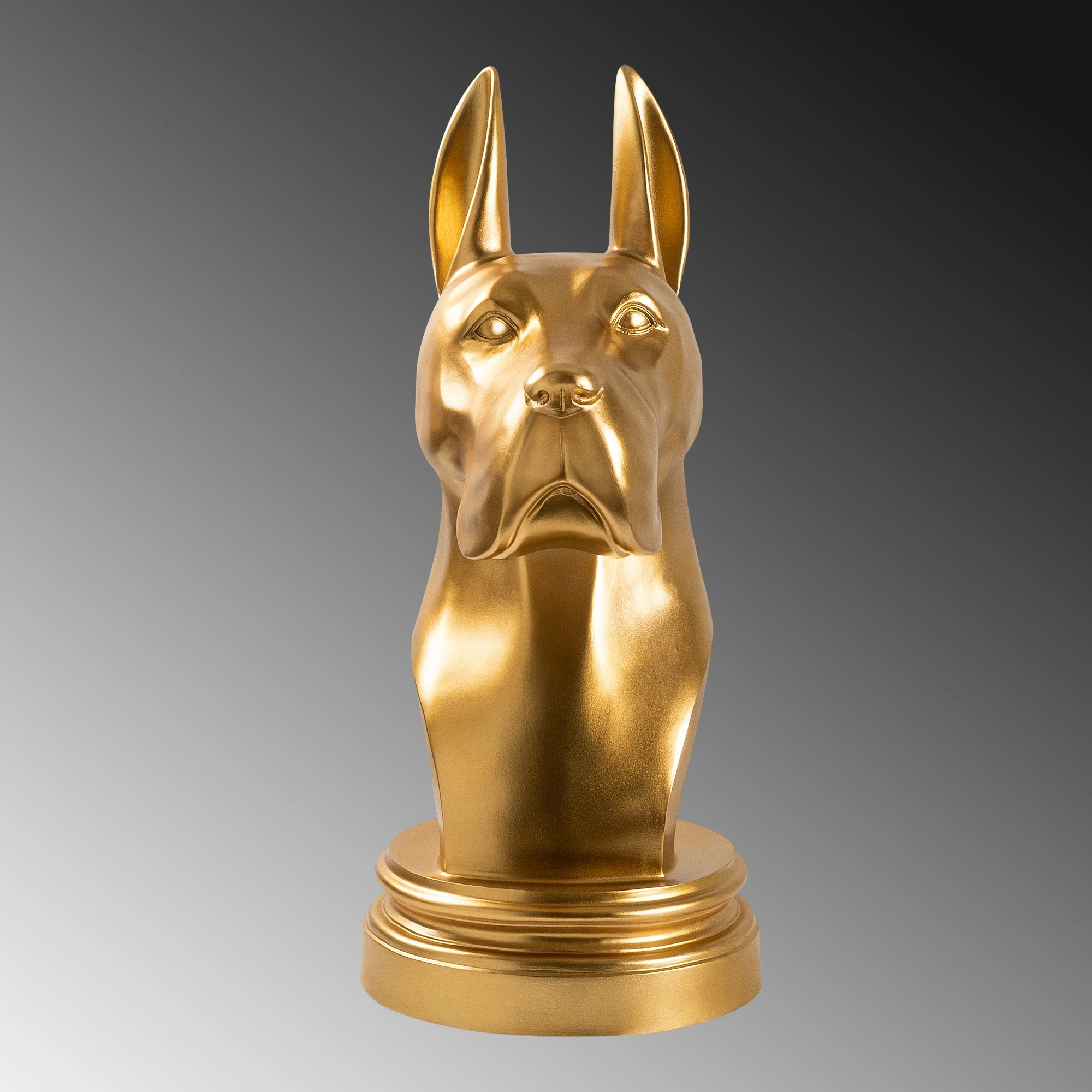 Objekt dekorativ Danua Dog, ngjyrë ari, Evila Originals, 29x34x65cm