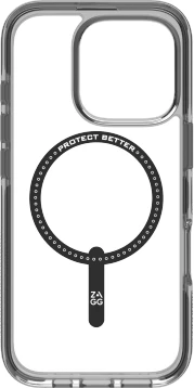 Mbështjellës Zagg Santa Cruz Snap MagSafe për iPhone 16 Pro, i zi