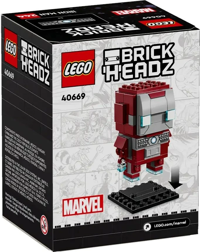 Figurë ndërtuese LEGO BrickHeadz Iron Man MK5, 40669, 101 pjesë