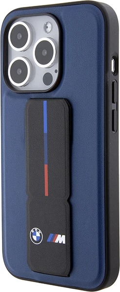 Mbështjellës BMW M Grip Stand Bicolor për iPhone 15 Pro, Blu