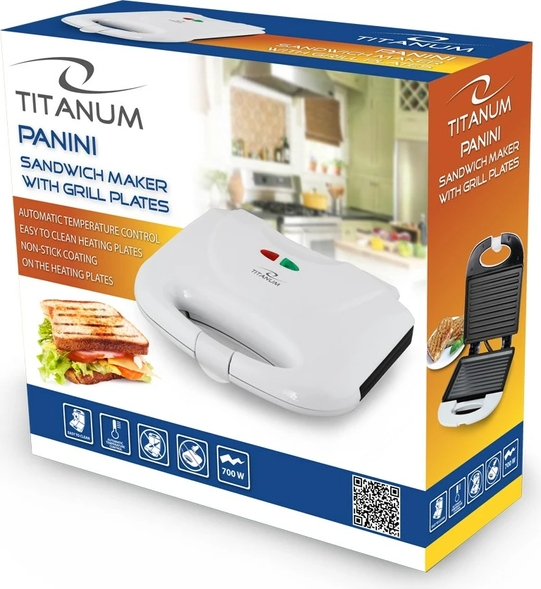 TITANUM TKT004W sandwich maker 700 W White