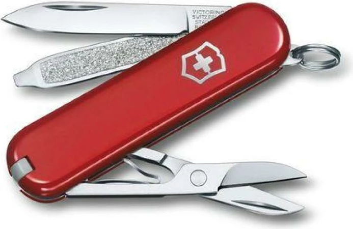 thikë xhepi zvicerane multitool, Victorinox, Classic SD (0.6223.G), 7 funksione, e kuqe