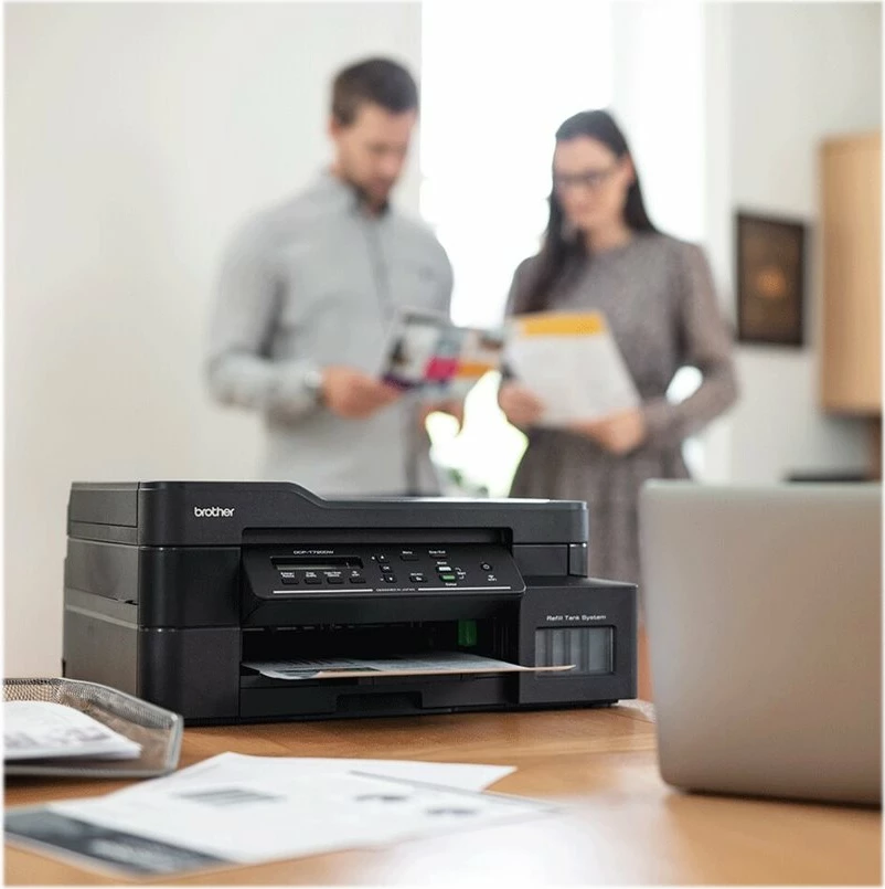 Printer multifunksional Brother DCPT720DWYJ1 me tank boje, Wi-Fi, i zi