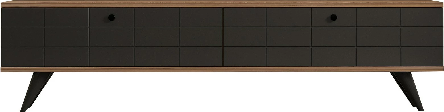 Komodë për TV Hanah Home, Alberi, ngjyrë Atlantic Pine dhe Antracite