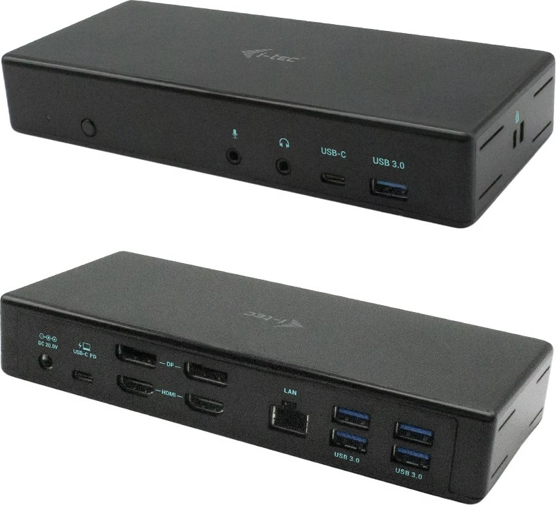 Docking station I-Tec USB-C Quattro Display, 85W, 4 porta monitori, LAN, i zi