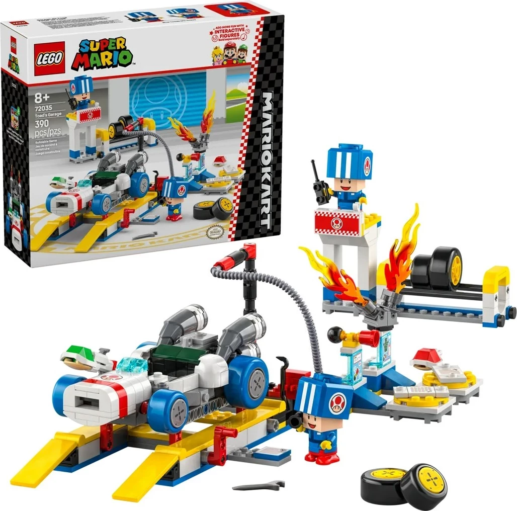 Set LEGO Super Mario 72035 Mario Kart - Garazha e Toad