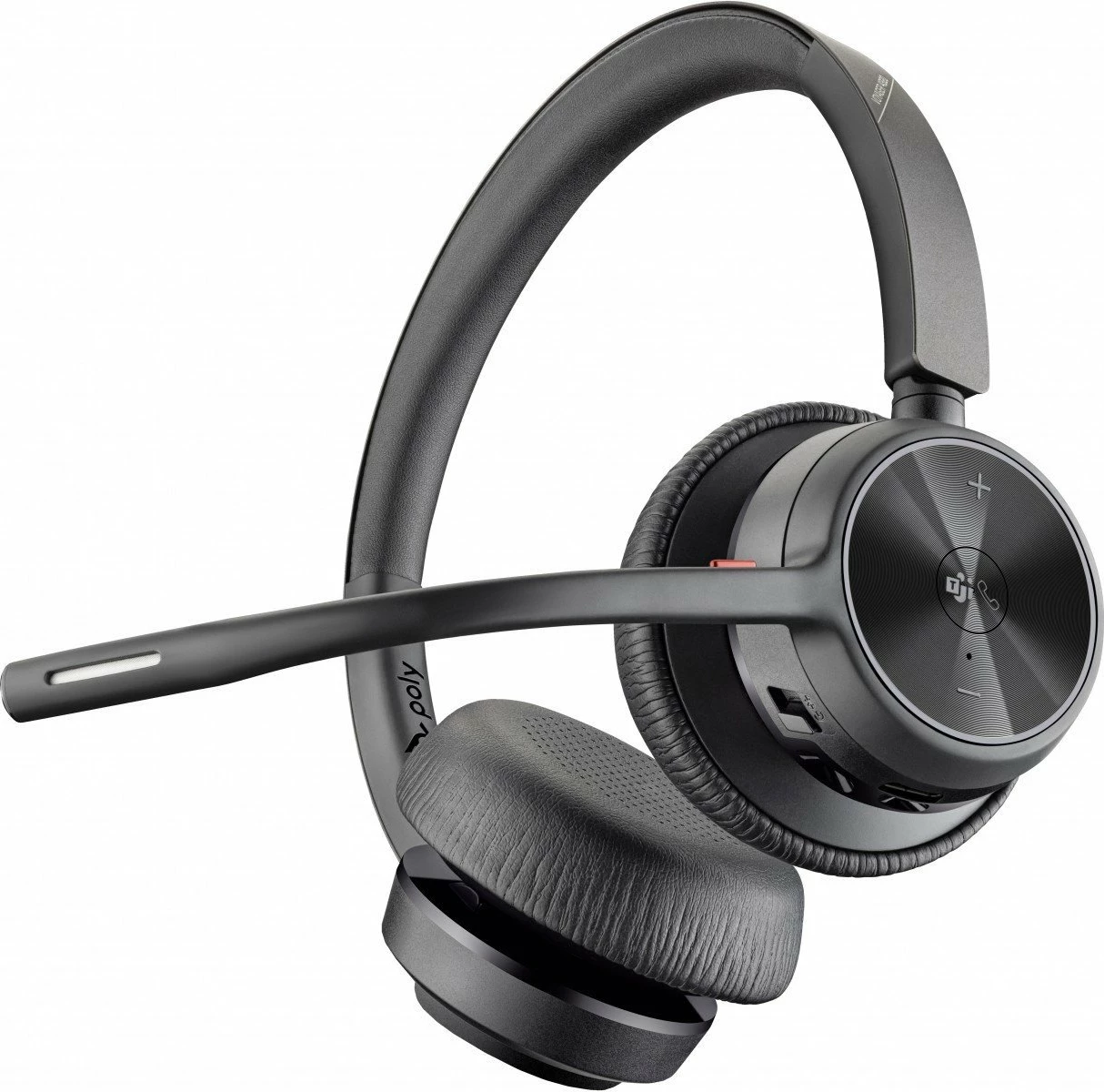 Kufje Poly Voyager 4320 77Y98AA, Bluetooth 5.1, wireless/USB-C (adapter USB-A), stereo over-ear, të zeza