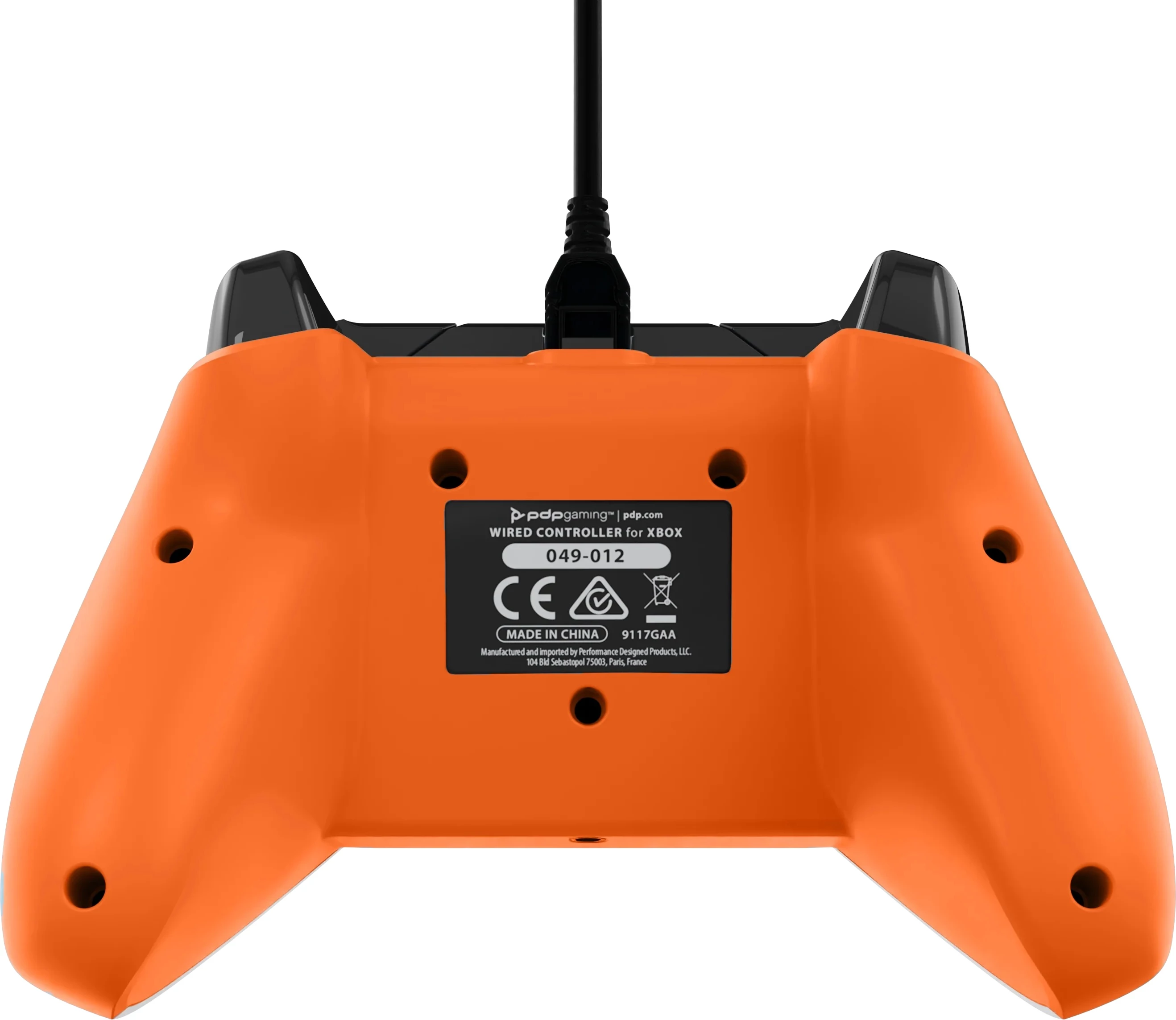 Kontroller me kabllo PDP Xbox Wired Controller Carbon Atomic, kabllo 2.5 m, gri/portokalli