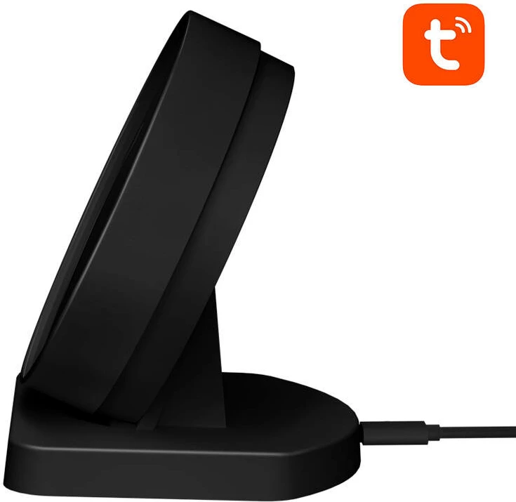 Sensor temperature dhe lagështie Avatto WHS20S Tuya, Wi-Fi, me ekran LCD, i zi