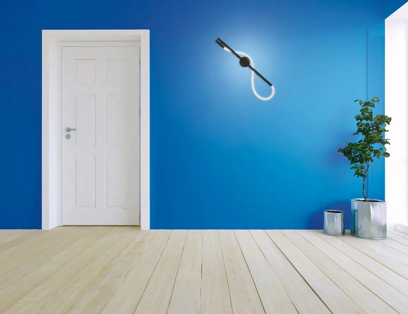 Llambë muri Activejet AJE-GINO, LED, E zezë