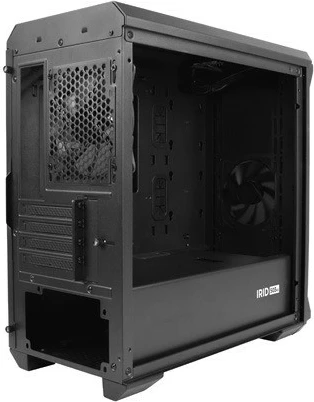 Kasë Genesis Irid 503 V2, Micro Tower, NPC-1558, me xham të temperuar, e zezë