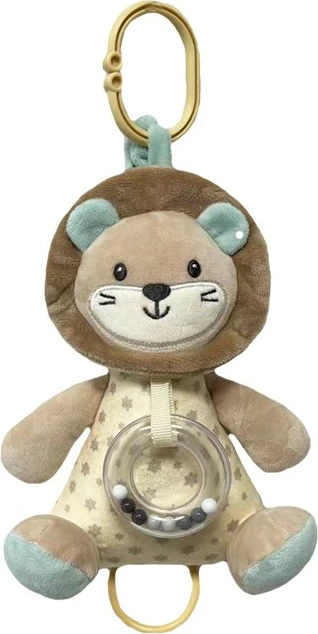 Kuti muzikore për fëmijë TULILO Lion Music Box 18 cm, pelush, bezhë/kafe/krem